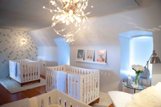 elegant inredning baby rum inredning för trillingar