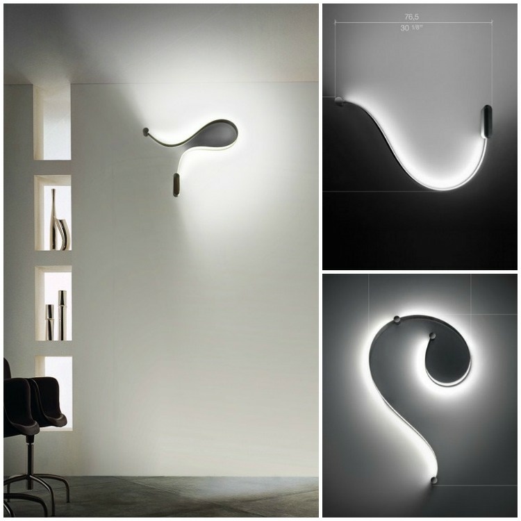 LED-lampor-designer-vardagsrum-inredning-idé-ljus-skugga-vägglampor-formala-system-oval-design