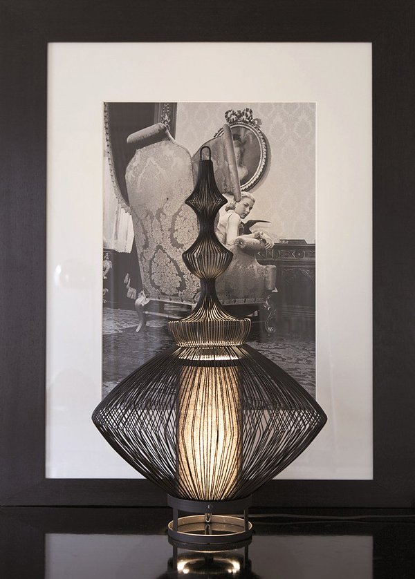 bordslampa opium forestier tibetinspirerad design