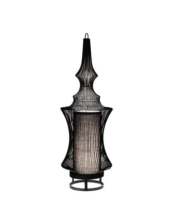 lampor design metalltråd svart bordslampa forestier tibet