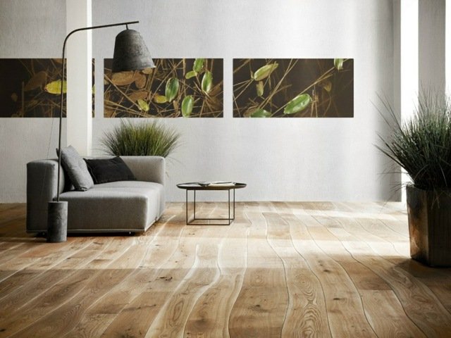 Idéer att välja golv ek trä ljus färg