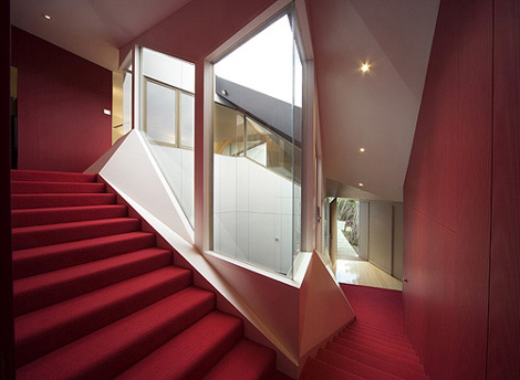 Modern och spännande arkitektur - inredning - trappor