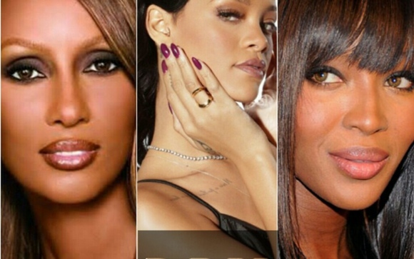 tre-mode-ikoner-Rihanna-Campbell-och-Iman