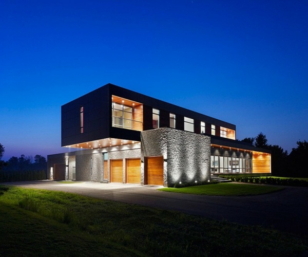 minimalistiskt hus - elegant belysning