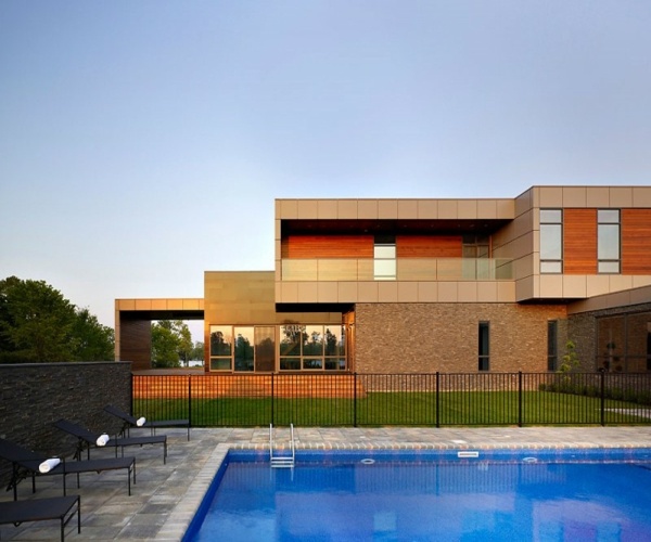 intressant minimalistisk arkitektur - pool