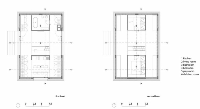 husdesign i Slovenien planlösning planlösning