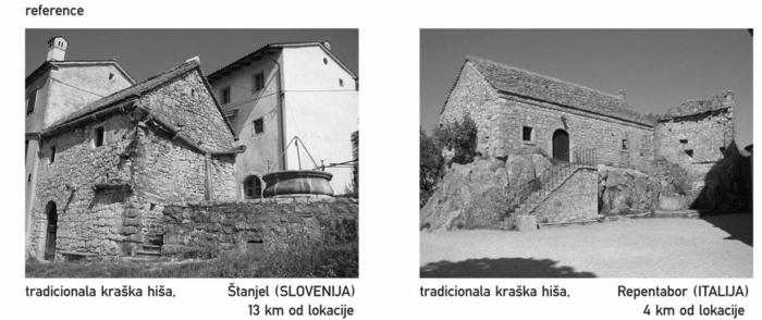 hus före tradition slovenien sten design gammal