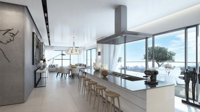 Deluxe-Lägenhet-Interiör-Design-3d-Visualiseringar-W-Boutique-Tower-Tel-Aviv