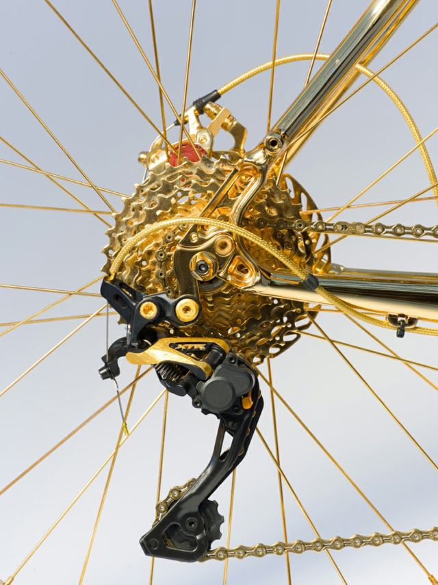 cykel eker guld växel specialutgåva