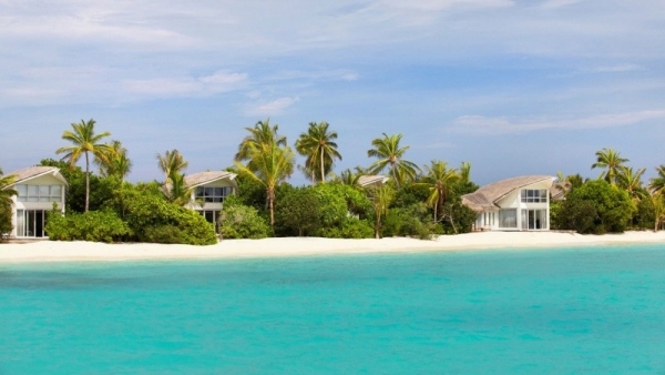 viceroy lyxhotell design på Maldiverna stranden
