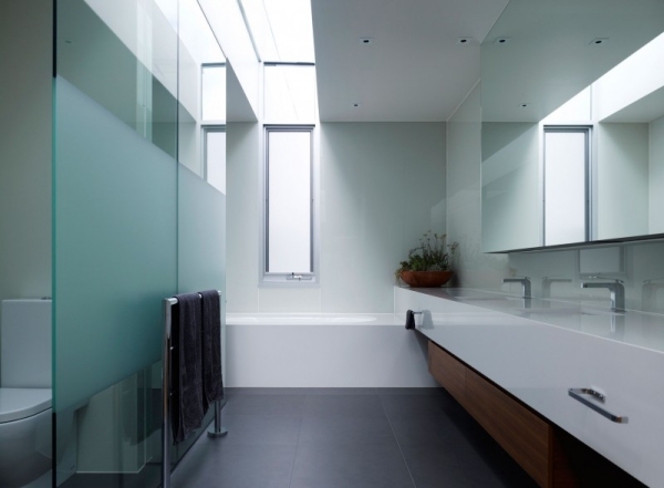 badrumsdesign modernt husarkitektur australien