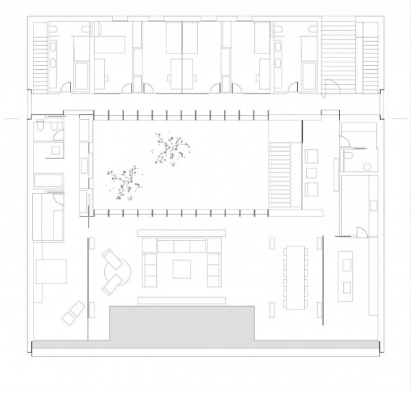 BF-hus-modernt-hus-på-en-kulle -architekturplan