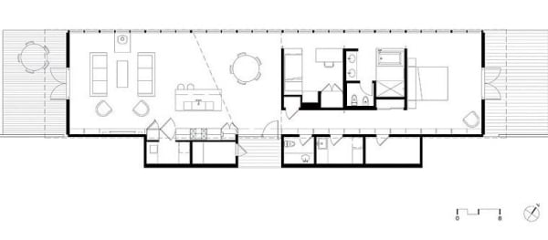 modernt hus i skogen sebastopol hus planlösning