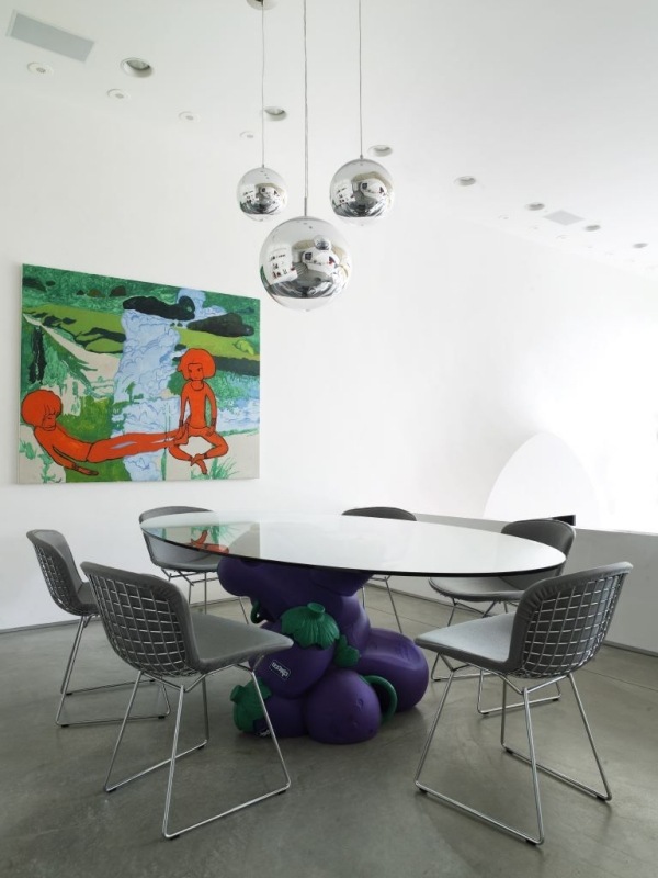 hus modern inredning designmöbler aubergine