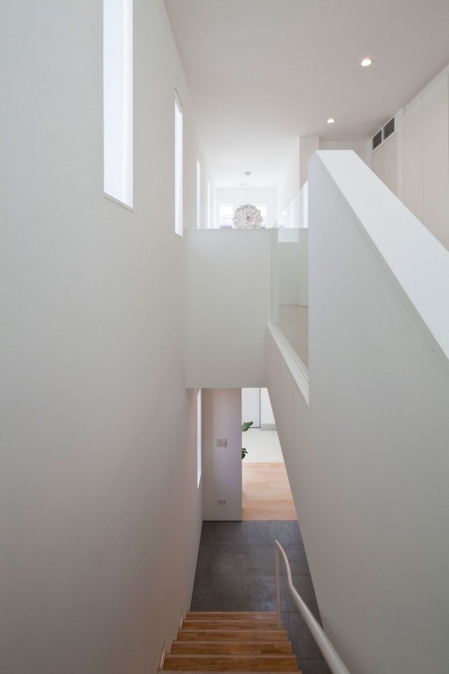 modernt minimalistiskt hus trappor design