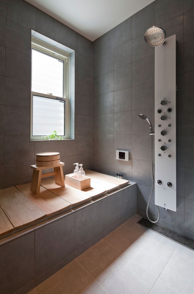 modernt bostadshus zen design inredning badrum