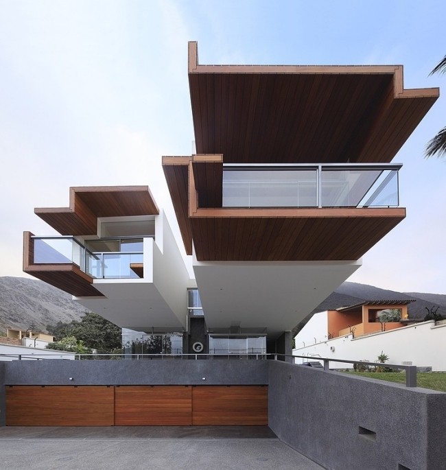 modernt familjehus longhi arkitekter peru fritt flytande terrasser