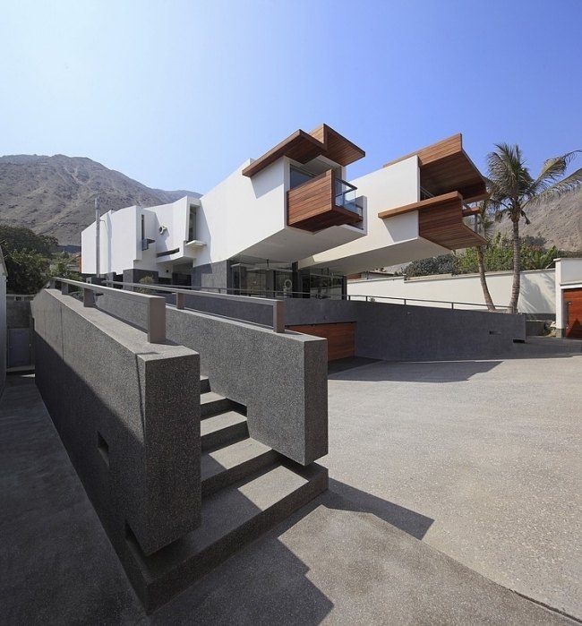 fritt flytande strukturer modern arkitektur garage peru