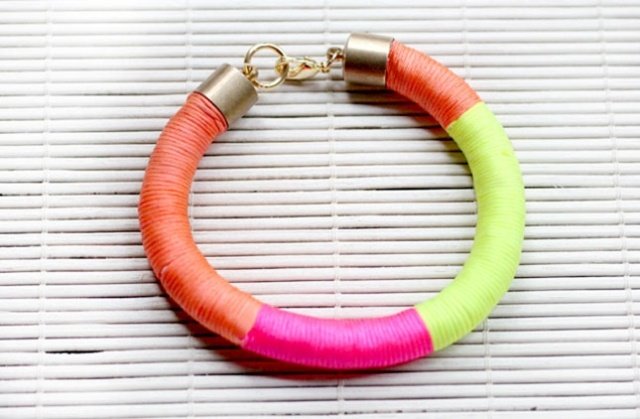 DIY-armband-orange-rosa-gul-neon