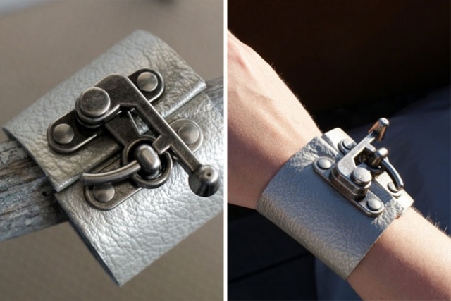 DIY-läder-lås-armband-idé-grå