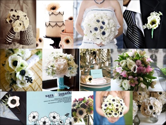 Anemone-inspiration-bröllop-stil-collage-idé