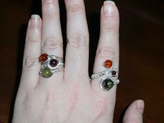 ring wrap wire diy pärlor smycken