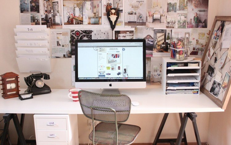 Möbler Home Desk Idéer Desk Decorating Ideas For Work DIY med Office Desk Organization - Möbeldesign Idéer