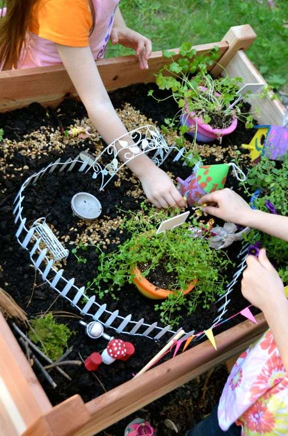 Miniatyrträdgård för hantverk för barnaktivitet