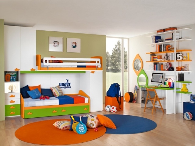 glada möbler-barnrum-våningssängar-syskon-lekplats