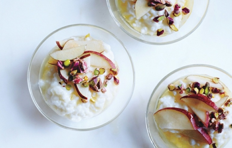 desserter enkel rispudding päron fruktkräm recept