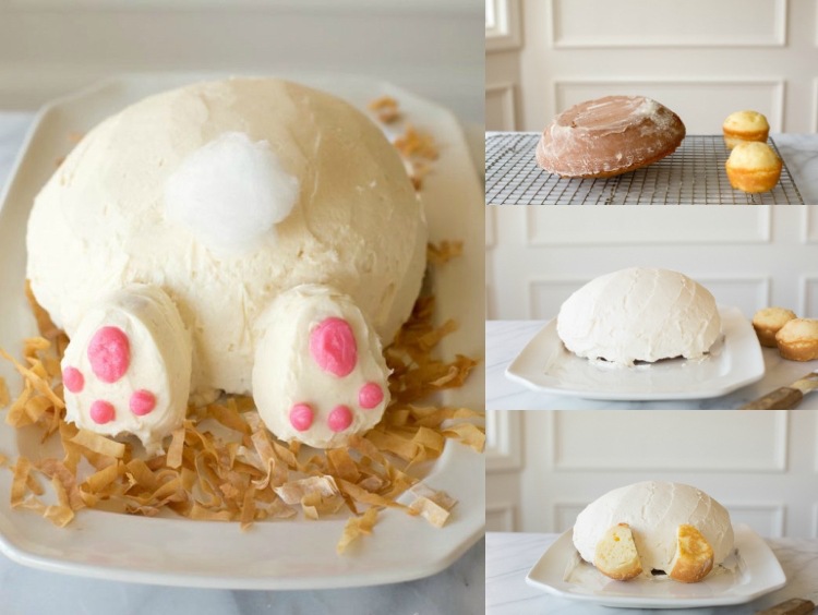 Påsk tårta dekoration själv gör enkla idé kanin recept instruktioner