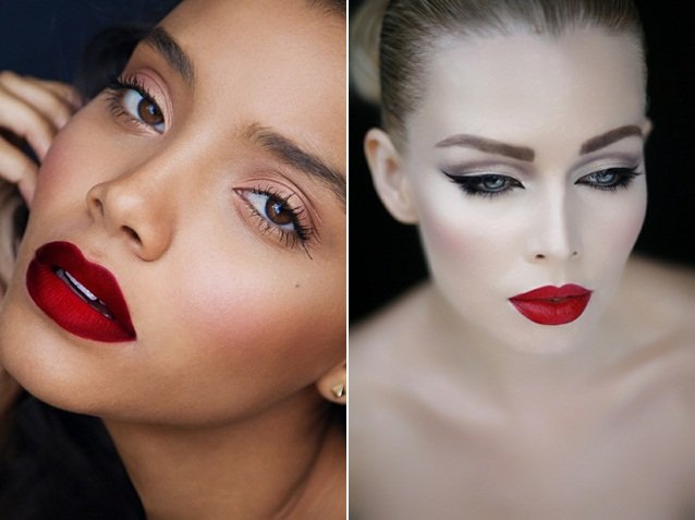 Enkla smink tips och tricks Läppar Vintermakeup Ögonfärg rouge