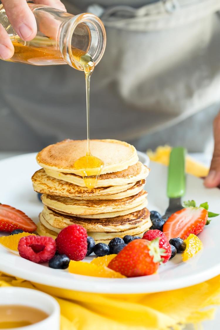 protein pannkaka keso ost honung