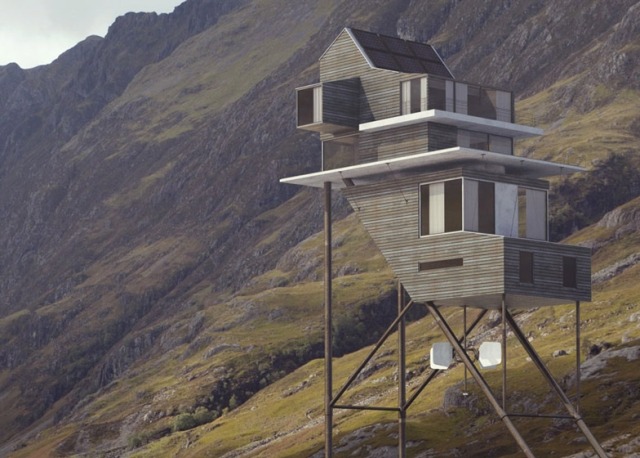 Hus hållbar arkitektur-moderna Skottland Roost House-Benoit-Challand