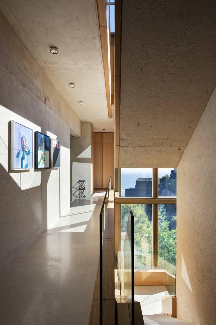 minimalistisk stil möbler trappor design vanliga korridoren fönster