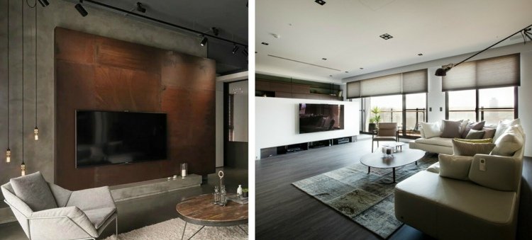 inredning modern asiatisk stil lägenhet design idé taiwan