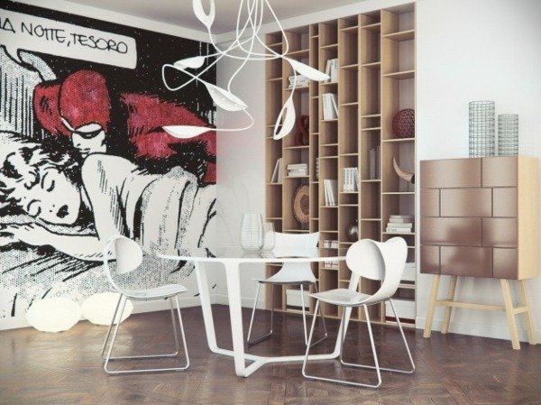 Möbler eklektisk dekor väggklistermärken