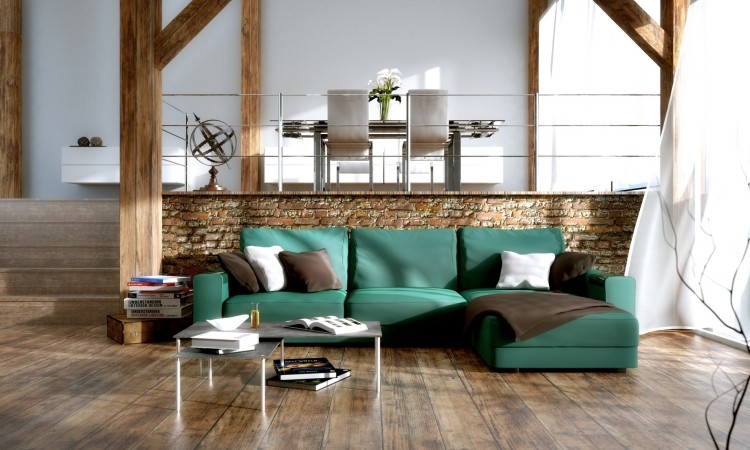 inredning-idéer-2015-trender-vardagsrum-soffa-smaragd-grön-jord-färger