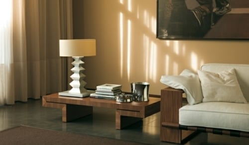 lågt soffbord trä vardagsrum-italiensk stil