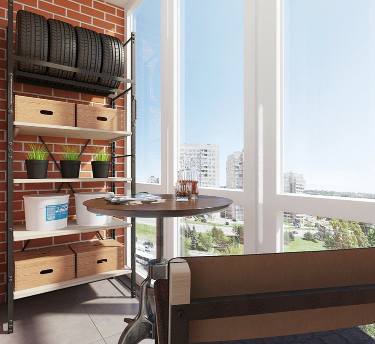 inredning idéer för små rum balkong design idé hylla outlook bord tegel