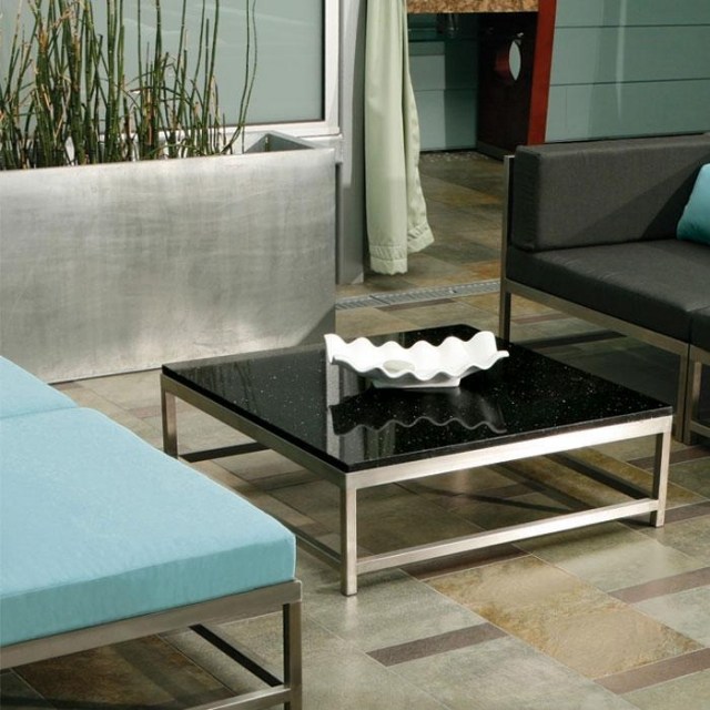 soffbord topp granit svart moderna möbler trender 2014