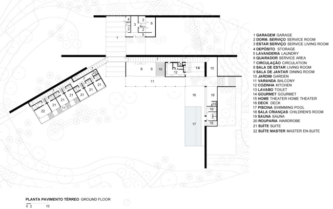 hus platt tak brazil jacobsen arquitectura planlösning