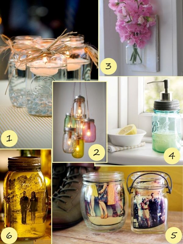 Tvål Dispenser Candlelight Fotoram Flower Mason Jar