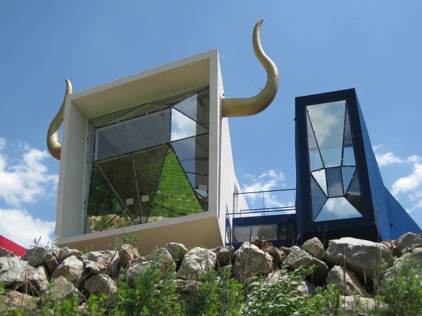 Spanien modelldesignersemesterhus med modern inredning