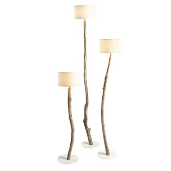 tropique golvlampa designlampor med träelement