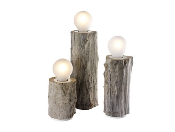 kkunit golvlampa design med träelement