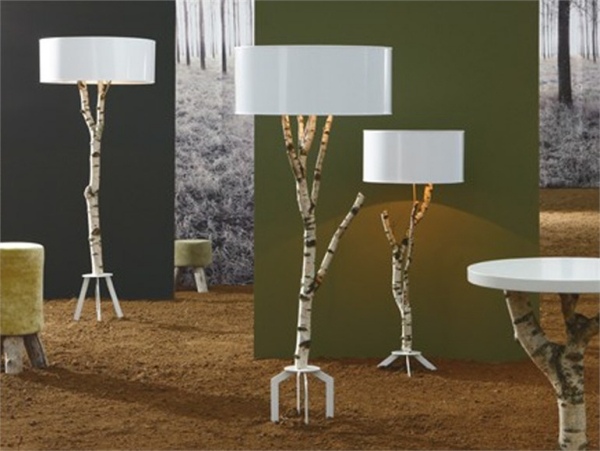 bleu nature lampdesign med träelement