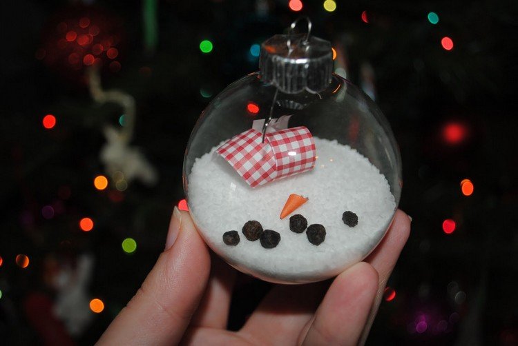 Tinker kreativ-jul-bollar-snögubbe-smält träddekorationer