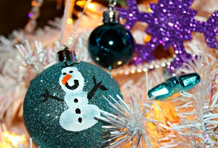 Tinker träddekorationer jul-jul-bollar-is drottning-snögubbe