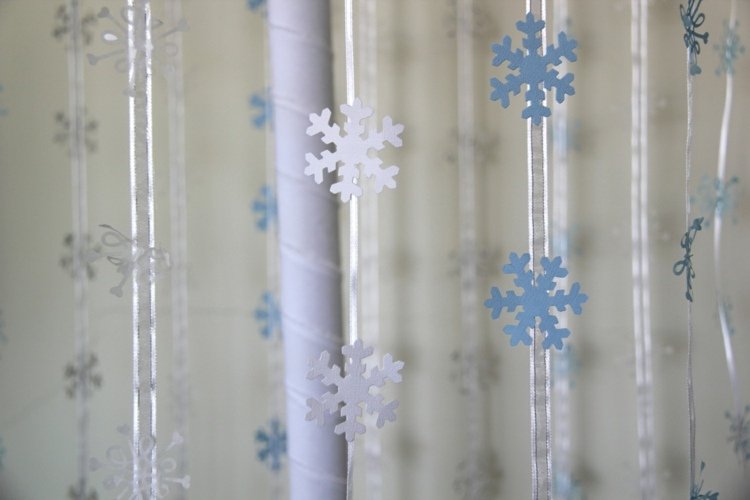 fest-isdrottning-romantisk-krans-gardin-tinker-vägg-dekorera-snöflingor